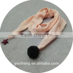 Newest Style Baby Girl Cotton Plain Baby Scarf thumbnail-5