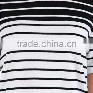 Summer Fashion Blank Striped t Shirt Female t Shirt for Hot Sale thumbnail-4