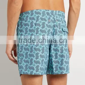 High Quality Mens Swim Shorts Floral Print Throughout Beach Men's Shorts thumbnail-3