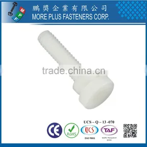 Made in Taiwan Nylon Plastic Knurled Thumb Screw thumbnail-1
