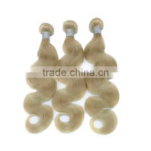 European Blonde Body Wave Hair Color 613 Human Hair Weave Lightest Color Human Hairwholesale Premium thumbnail-1