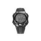 Black PU Waterproof Sport Watch For Man , Gents Chronograph Watch thumbnail-1