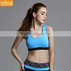 2017 Latest FashionTop Design Ladies Sports Bra Custom Mesh Fitness Bra Yoga Bra thumbnail-1