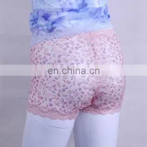 Well Sold Transparent Flower Printed Ladies Boyshort Panty thumbnail-4