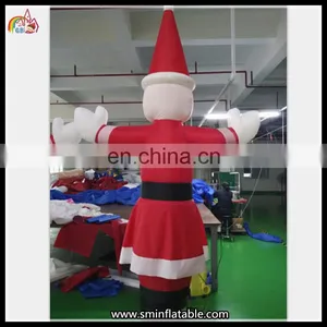 High Quality Inflatable Chirstmas Santa Claus Air Sky Dancer For Advertising thumbnail-2