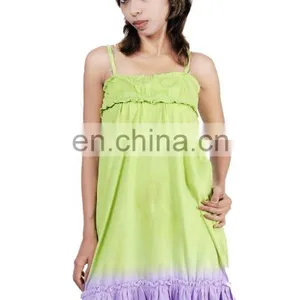 Cotton Hand Ombre Dye Kids Dress thumbnail-1