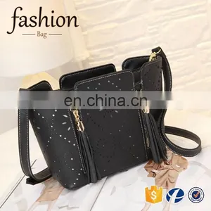 CR High Reputation Manufacture Handbags Latest Model Tassel Bag Long Strap Hollow Pattern Shoulder Bag Handmade Leather Bags thumbnail-6