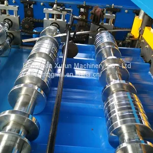 Roof Wall Panel IBR Trapezoidal Roll Forming Machine Metal PPGI Galvanized Steel Profile Lines thumbnail-5