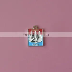 Route Logo Soft Enamel Personalized OEM Metal Lapel Pin thumbnail-1