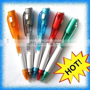 Cheap Promotional Plastic Torch Ball Pen With Led Light thumbnail-1