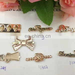 Hot Sell Skull Butterfly Rose Gold Color Metal Garment Accessories Sew on or Pin on or Nail on Clothing Bags or Shoes thumbnail-1