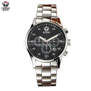 XINBOQIN Manufacturer Make Your OWN Brand High Quality Fashion Brand Luxury Quartz Stainless Steel Men's Watch thumbnail-4