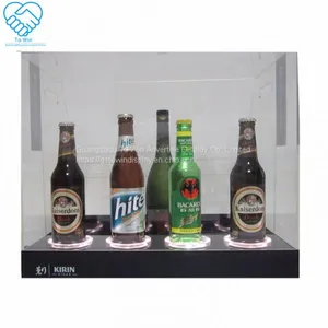 2018 New Multifunction Acrylic Wine Bottle Display Holder Stand for 4 5 Bottles thumbnail-1