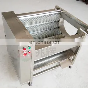 Commercial Low Price Vegetable Brush Cleaner Washer Potato Baby Carrot Onion Peeling Machine for Sale thumbnail-6