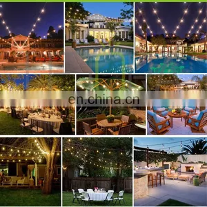 Wholesale Festoon Lights 48ft 15/24pcs Edison Bulb String for Decoration Party Christmas thumbnail-6
