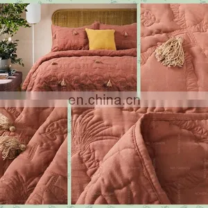 Eco-Friendly Bamboo Fiber Microfiber Summer Luxury Queen Size Cotton Bed Duvet Cover Set thumbnail-3