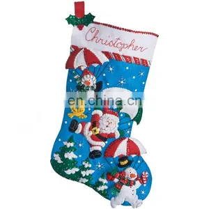 Christmas Stocking Decoration Baby Christmas Stockings With Ornament Set for Kids thumbnail-1