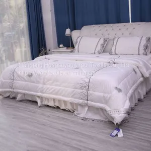 Best Grade Customized Naturally Embossing Soft Bedding Washable Cotton Cashmere Quilt thumbnail-4