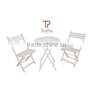 MARITA- BISTRO SET - High Quality Outdoor Furniture - Eucalyptus Wood thumbnail-1