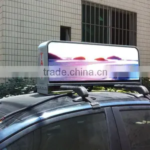 Full Color 3G/Wifi Communication Taxi Top Sign LED Taxi Display thumbnail-1