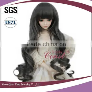 Fluorescence Green Long Big Wavy Synthetic Bjd Doll Wigs thumbnail-5