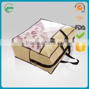 Custom High Quality Recyled Plastic Pvc Bedding Packaging Quilted Bags/Bag With Zipper thumbnail-4