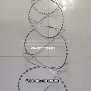 Single Or Cross Concertina BTO CBT Galvanized Barbed Wire From China Supplier thumbnail-3