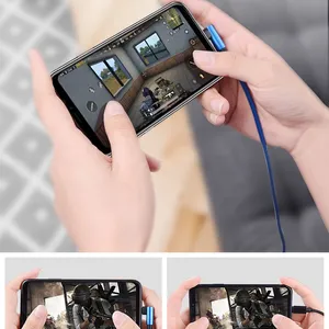 USB Cable Double Elbow Charging Data Cable 2.4A Suitable for Samsung Huawei Xiaomi With LED Indicator thumbnail-2