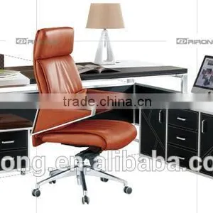 High Quality PU Leather Swivel Big Seat Boss Chair thumbnail-2