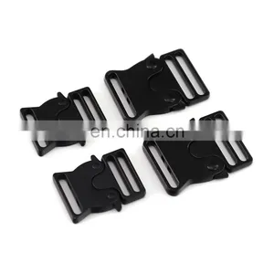 Factory Wholesale Dog Collar Buckle Classic Black Durable Metal Side Quick Release Buckle Dog Collar Buckle thumbnail-1