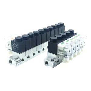 2V025-06 10 Stations Normally Closed Multiple Manifold Mounted Pneumatic Solenoid Valve thumbnail-2