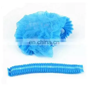Nonwoven Polypropylene Cleanroom Bouffant Caps Clip Cap 21