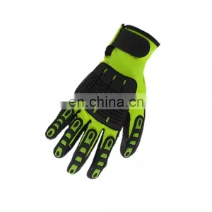Sandy Nitrile Coated Palm Touchscreen Impact Resistant Working Mechanical Gloves thumbnail-2