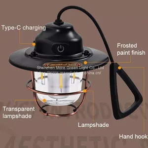Portable Lanterns Emergency Lights Solar LED Camping Light Rechargeable Bulb For Outdoor Tent Lamp thumbnail-3
