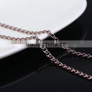 2015 New Model Jewelry Chain Decorative Chain Coffee Gold Plated Chain Necklace thumbnail-3