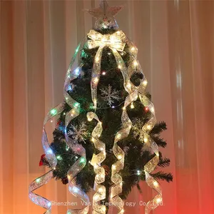 Ribbon LED String Lights - Copper Wire Battery Operated for Christmas Tree Wedding Bulk Wholesale Decorations thumbnail-5