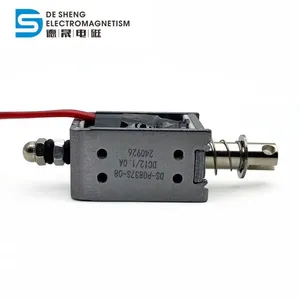 Dc 12v Electric Solenoid Return Push Pull Linear Electromagnet Long Stroke Push-pull Type Solenoid thumbnail-1