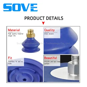 VAS/VASB-15~125 Series Flat/Corrugated Vacuum Suction Cups Festos Brand Alternative Durable for Auto Electronics and Food Packaging Industry thumbnail-4