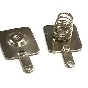 OEM Customized Metal Stainless Steel Electrical Remote Control Battery Holder Spring AA Contacts Spring thumbnail-3