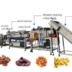 Automatic Industrial Palm Dates Processing Machine High Capacity Dates Washing Pitting Grading Drying Line for Dates Factory thumbnail-5