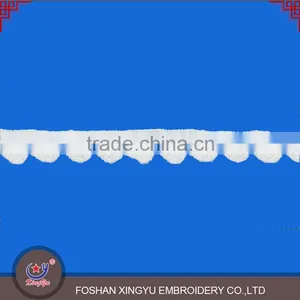 Latest Design Customized Embroidery Designs White Crochet Mesh Lace Trim Crochet for Garments thumbnail-2