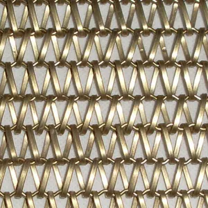Suitable for Architectural Partition Mesh, Decorative Stainless Steel Spiral Wire Mesh, Sizes and Colors Can be Customized. thumbnail-1