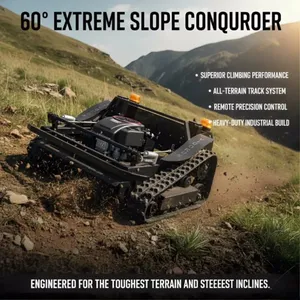 Maquina Para Cortar Pasto, Heat-Resistant Motor Design Remote Control Crawler Mower CE for Slopes Vigorun VTLM800 thumbnail-2