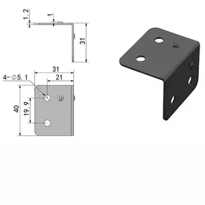 Mounting Brackets Corner Shelf Wall Bracket Strut Mount 90 Degree Wall Mount Angle Bracket thumbnail-2