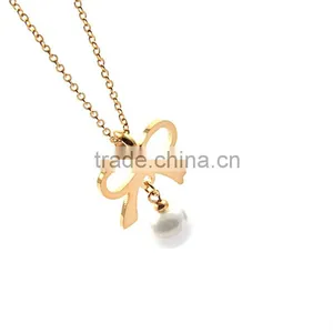 Wholesale Ballerina Necklace Latest Design Saudi Gold Jewelry Necklace thumbnail-2