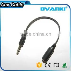 New Products 2016 3.5mm Stereo Male to Female Audio Aux Cable for Iphone 6s Phone Unlocked Free Samples Supplier's Choice thumbnail-1