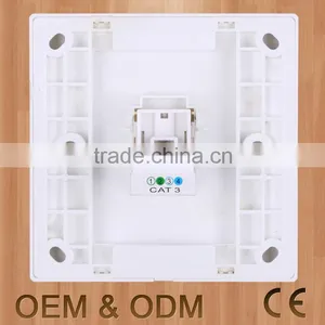 White One Gang Rj11 Tel Socket or Telephone Socket thumbnail-3