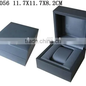 Luxury Leather Covered Wooden Outside Jewelry Watch Box Wholesales Custom Logo W1056 thumbnail-1