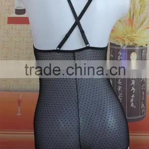 Fashion Hot Black Sexy Mature Women Transparent Lingerie Nigntwear thumbnail-3