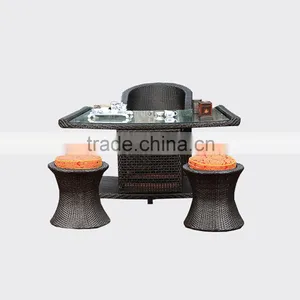 Garden Wicker Furnitures Round Shaped Outdoor Synthetic Plastic Rattan Furniture Quality Choice thumbnail-2